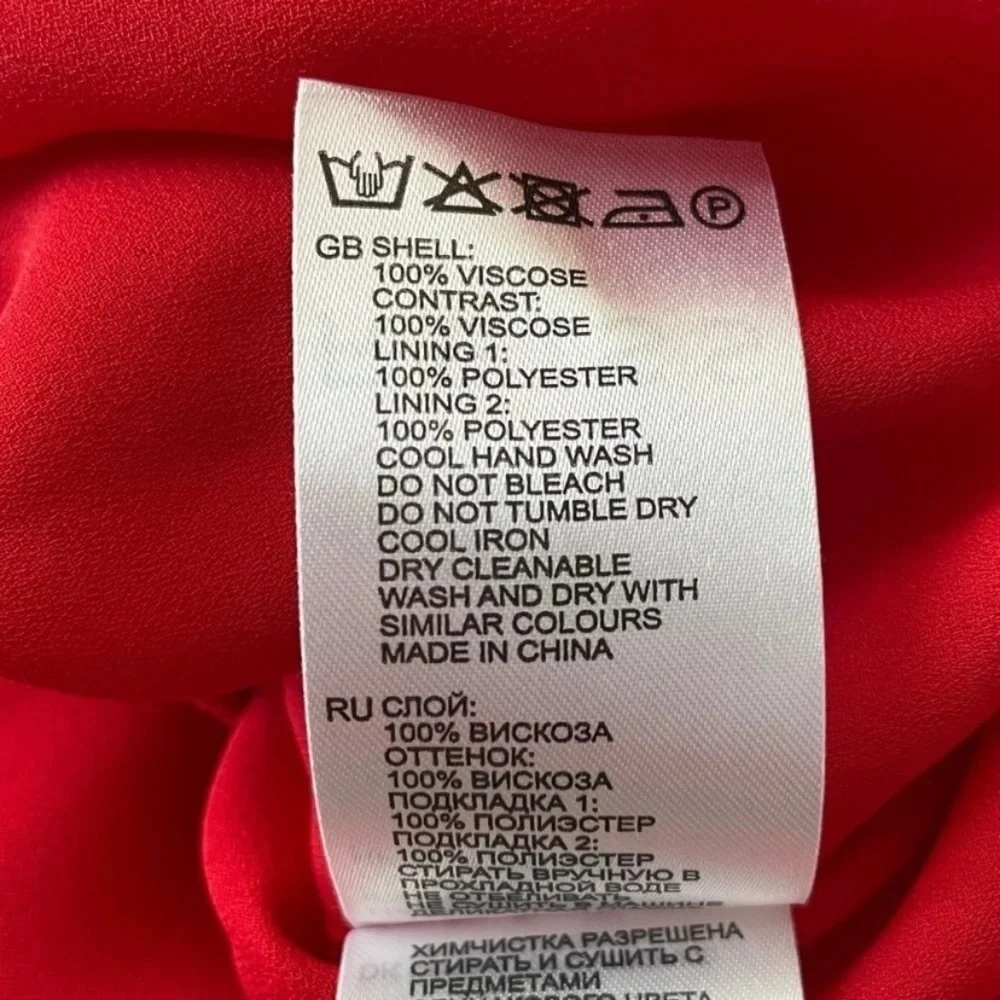 New! Reiss Valentina color clash colorblock Dress pink red nwt 2847